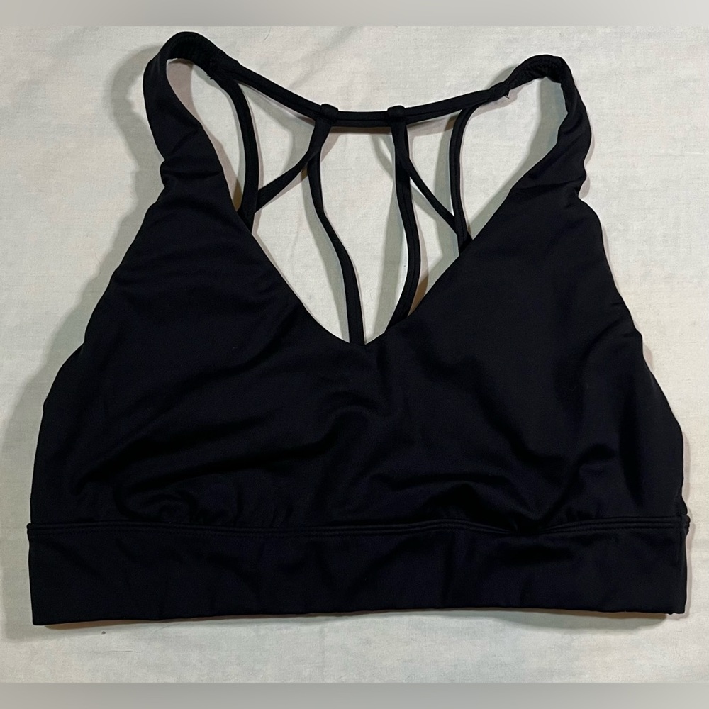 All in Motion Black Strappy Sports Bralette